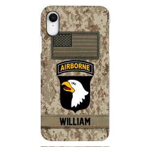 Personalized Army Veteran Camo Phone Case 22JAN-MQ14