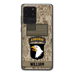 Personalized Army Veteran Camo Phone Case 22JAN-MQ14