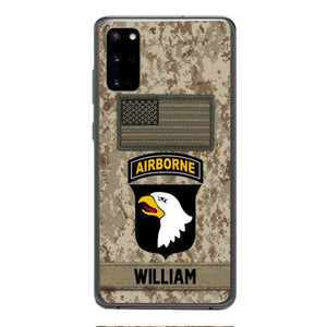 Personalized Army Veteran Camo Phone Case 22JAN-MQ14