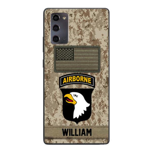 Personalized Army Veteran Camo Phone Case 22JAN-MQ14