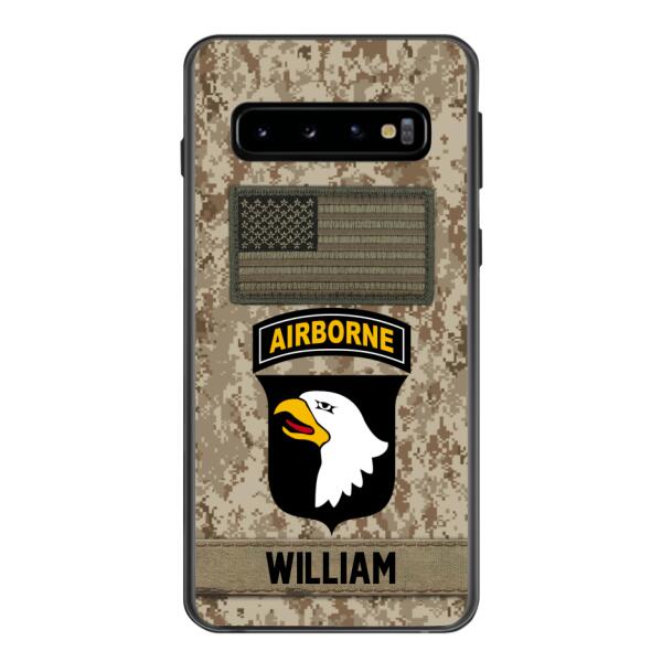 Personalized Army Veteran Camo Phone Case 22JAN-MQ14