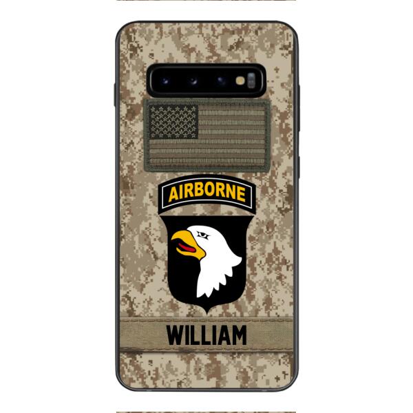 Personalized Army Veteran Camo Phone Case 22JAN-MQ14