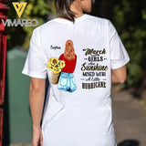 Personalized March Girl Are Sunshine Mixed With A Little Hurricane Tshirt Printed 22JAN-DT18