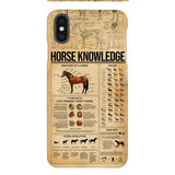 Personalized Horse Knowledge Phone Case Printed 22JAN-HC26