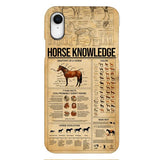 Personalized Horse Knowledge Phone Case Printed 22JAN-HC26