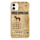 Personalized Horse Knowledge Phone Case Printed 22JAN-HC26