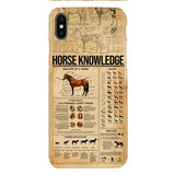 Personalized Horse Knowledge Phone Case Printed 22JAN-HC26