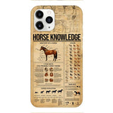 Personalized Horse Knowledge Phone Case Printed 22JAN-HC26