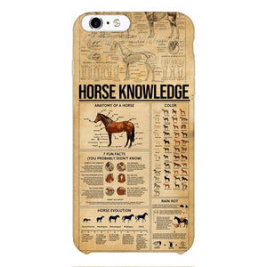 Personalized Horse Knowledge Phone Case Printed 22JAN-HC26