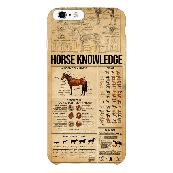 Personalized Horse Knowledge Phone Case Printed 22JAN-HC26