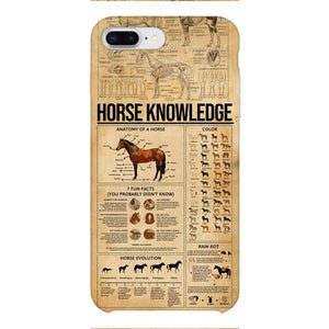 Personalized Horse Knowledge Phone Case Printed 22JAN-HC26