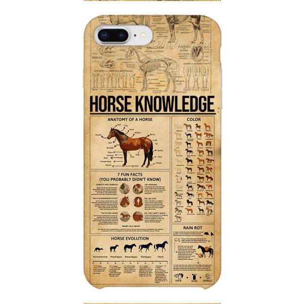 Personalized Horse Knowledge Phone Case Printed 22JAN-HC26