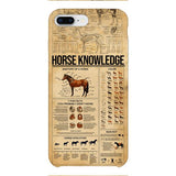 Personalized Horse Knowledge Phone Case Printed 22JAN-HC26