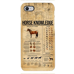 Personalized Horse Knowledge Phone Case Printed 22JAN-HC26