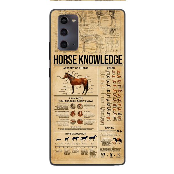 Personalized Horse Knowledge Phone Case Printed 22JAN-HC26