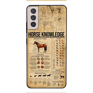 Personalized Horse Knowledge Phone Case Printed 22JAN-HC26