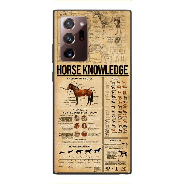 Personalized Horse Knowledge Phone Case Printed 22JAN-HC26