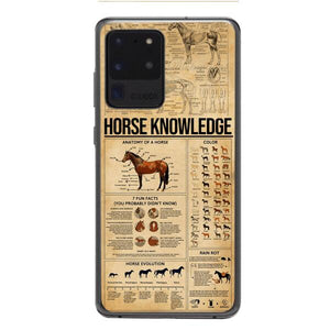 Personalized Horse Knowledge Phone Case Printed 22JAN-HC26