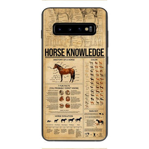 Personalized Horse Knowledge Phone Case Printed 22JAN-HC26