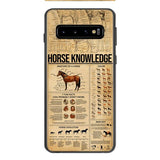 Personalized Horse Knowledge Phone Case Printed 22JAN-HC26