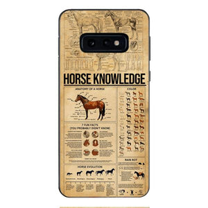 Personalized Horse Knowledge Phone Case Printed 22JAN-HC26