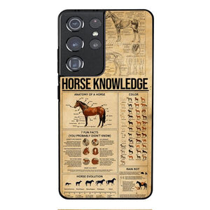 Personalized Horse Knowledge Phone Case Printed 22JAN-HC26