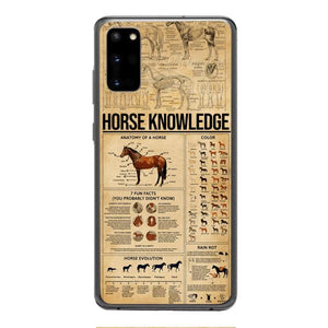 Personalized Horse Knowledge Phone Case Printed 22JAN-HC26