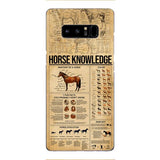 Personalized Horse Knowledge Phone Case Printed 22JAN-HC26