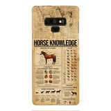 Personalized Horse Knowledge Phone Case Printed 22JAN-HC26