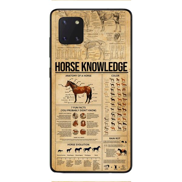 Personalized Horse Knowledge Phone Case Printed 22JAN-HC26