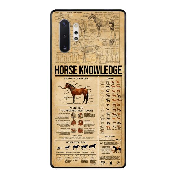 Personalized Horse Knowledge Phone Case Printed 22JAN-HC26