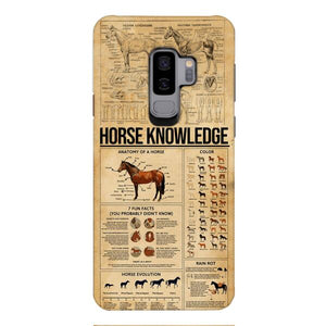 Personalized Horse Knowledge Phone Case Printed 22JAN-HC26