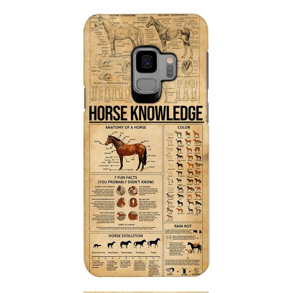 Personalized Horse Knowledge Phone Case Printed 22JAN-HC26