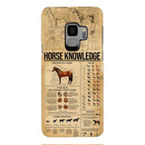 Personalized Horse Knowledge Phone Case Printed 22JAN-HC26