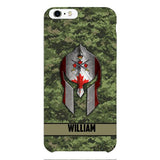 Personalized Canadian Veteran/ Soldier Phone Case Printed 22FEB-HC11