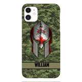 Personalized Canadian Veteran/ Soldier Phone Case Printed 22FEB-HC11