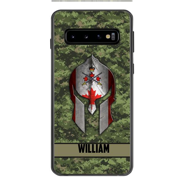 Personalized Canadian Veteran/ Soldier Phone Case Printed 22FEB-HC11