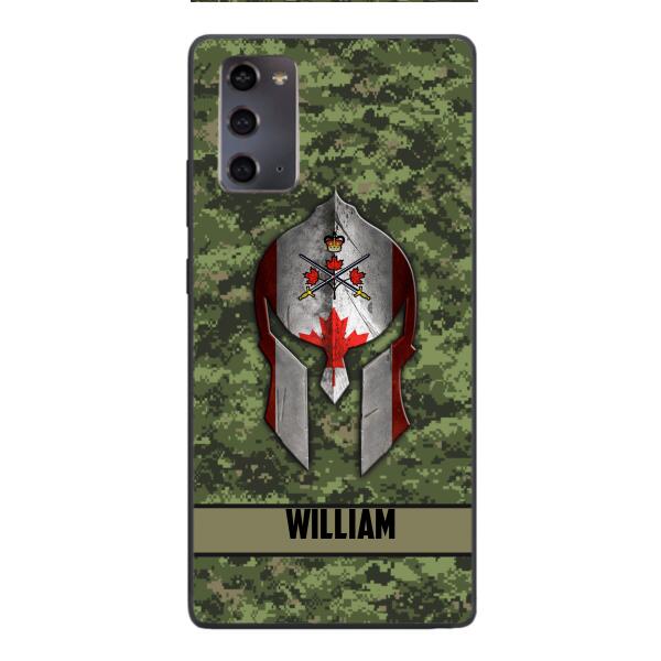 Personalized Canadian Veteran/ Soldier Phone Case Printed 22FEB-HC11