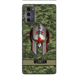 Personalized Canadian Veteran/ Soldier Phone Case Printed 22FEB-HC11