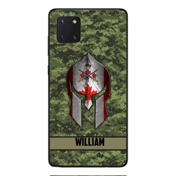 Personalized Canadian Veteran/ Soldier Phone Case Printed 22FEB-HC11