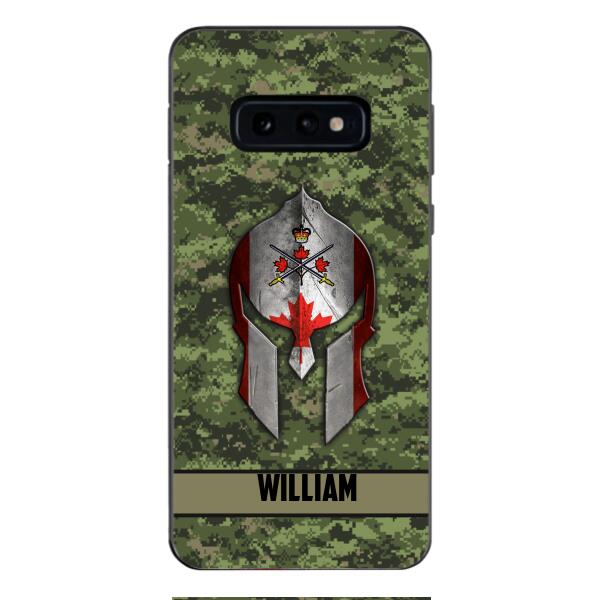 Personalized Canadian Veteran/ Soldier Phone Case Printed 22FEB-HC11