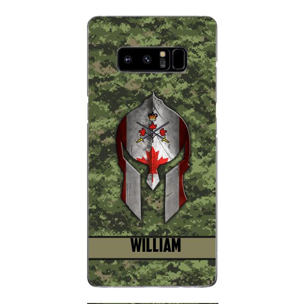Personalized Canadian Veteran/ Soldier Phone Case Printed 22FEB-HC11