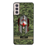 Personalized Canadian Veteran/ Soldier Phone Case Printed 22FEB-HC11