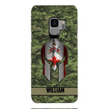 Personalized Canadian Veteran/ Soldier Phone Case Printed 22FEB-HC11