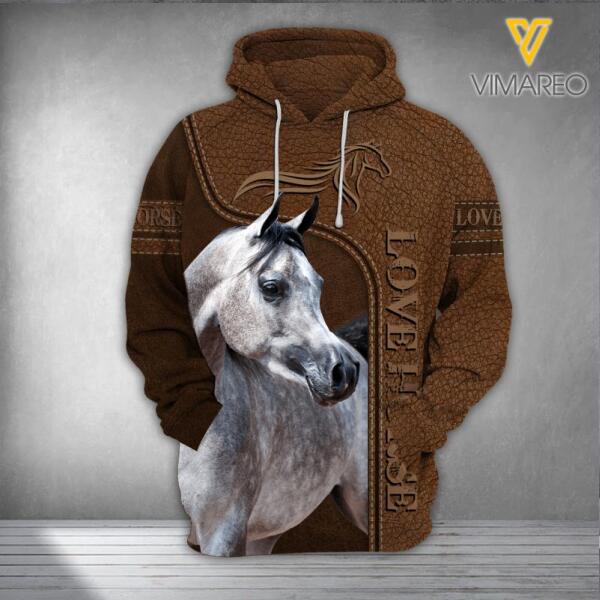 PERSONALIZED LOVE HORSE HOODIE 3D PRINTED TNMQ1402