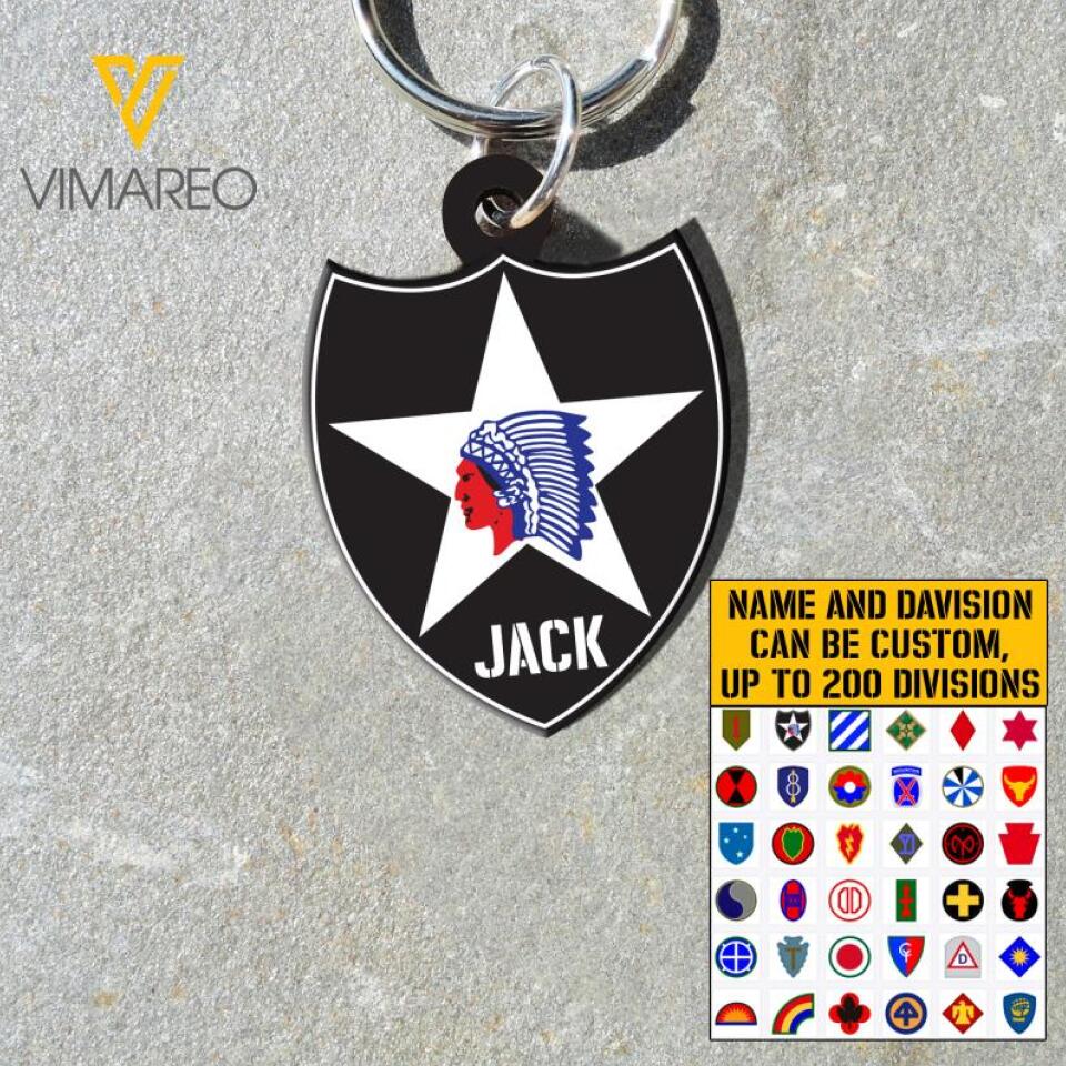 PERSONALIZED U.S DIVISION KEYCHAIN 22FEB-HC15