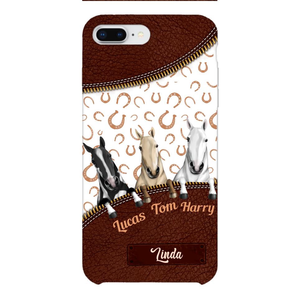 Personalized Horse Phone Case Printed 22FEB-QH17