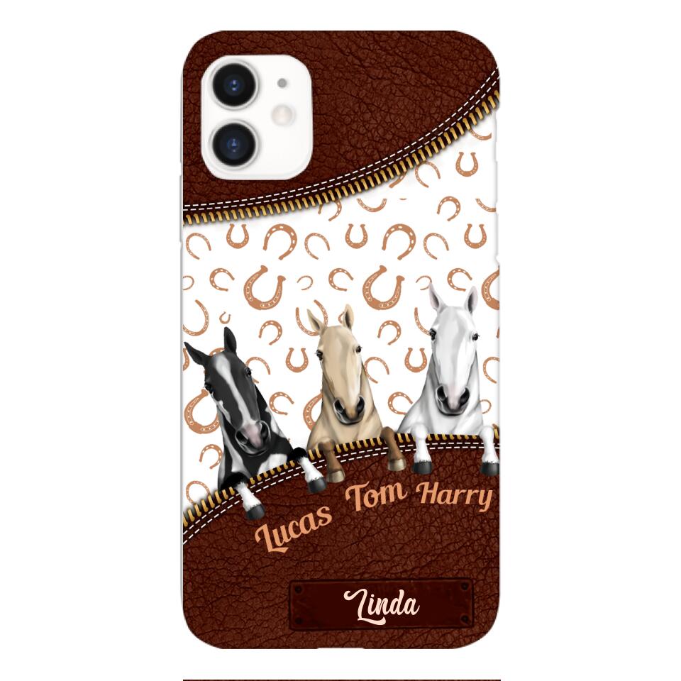 Personalized Horse Phone Case Printed 22FEB-QH17