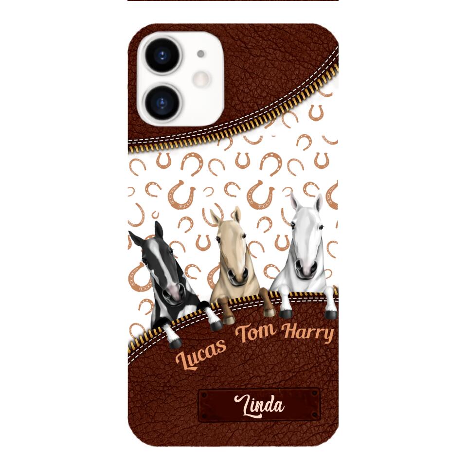 Personalized Horse Phone Case Printed 22FEB-QH17