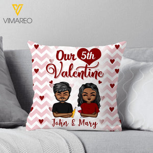 PERSONALIZED VALENTINE COUPLE PILLOW 22JAN-QH06